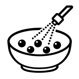 Blasting, cleaning and mass finishing process icon